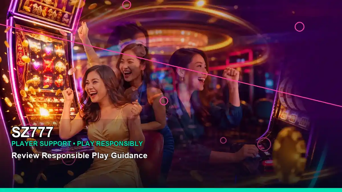 SZ777 neon jackpot slot games shown in a panoramic reel layout for Philippine players