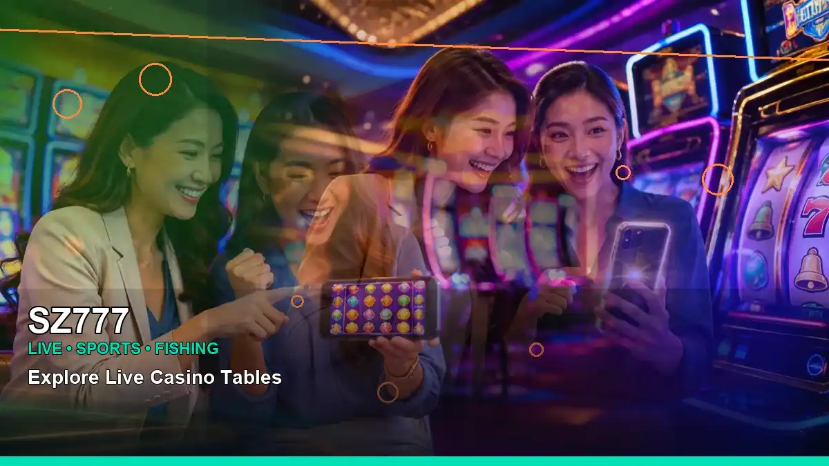 SZ777 casino cashback information presented in a wide reel-style layout for Philippine adults